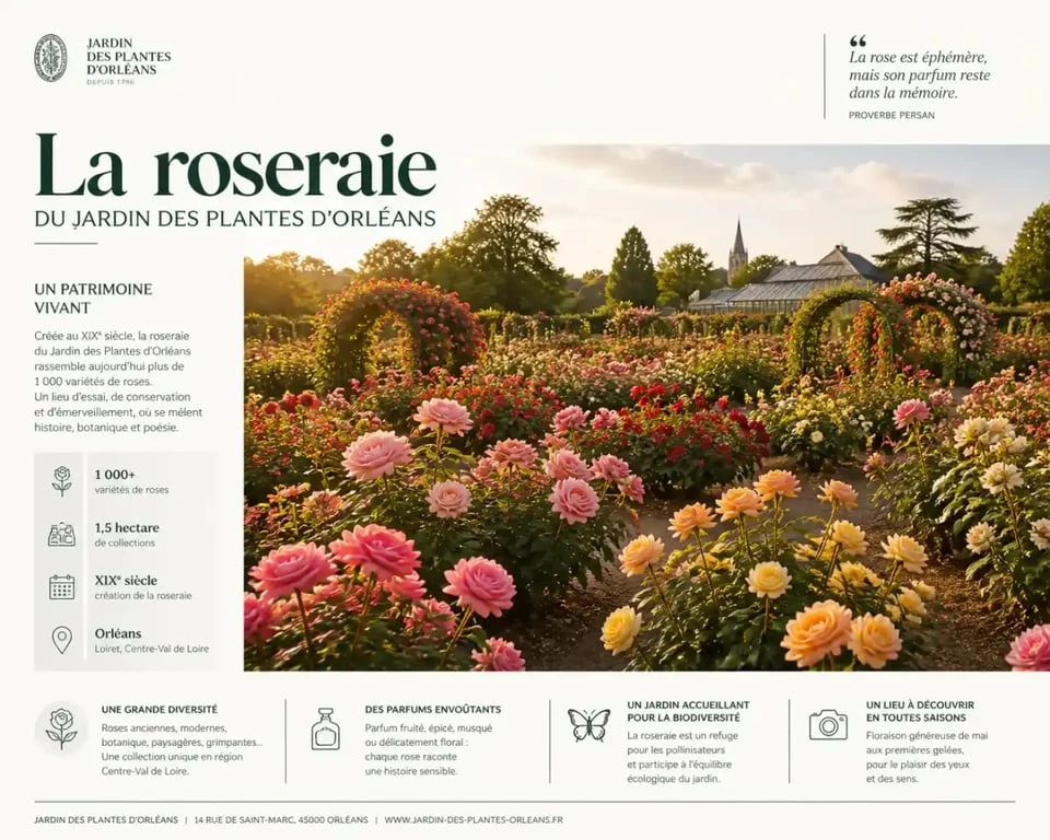 Roseraie du Jardin des Plantes d'Orléans