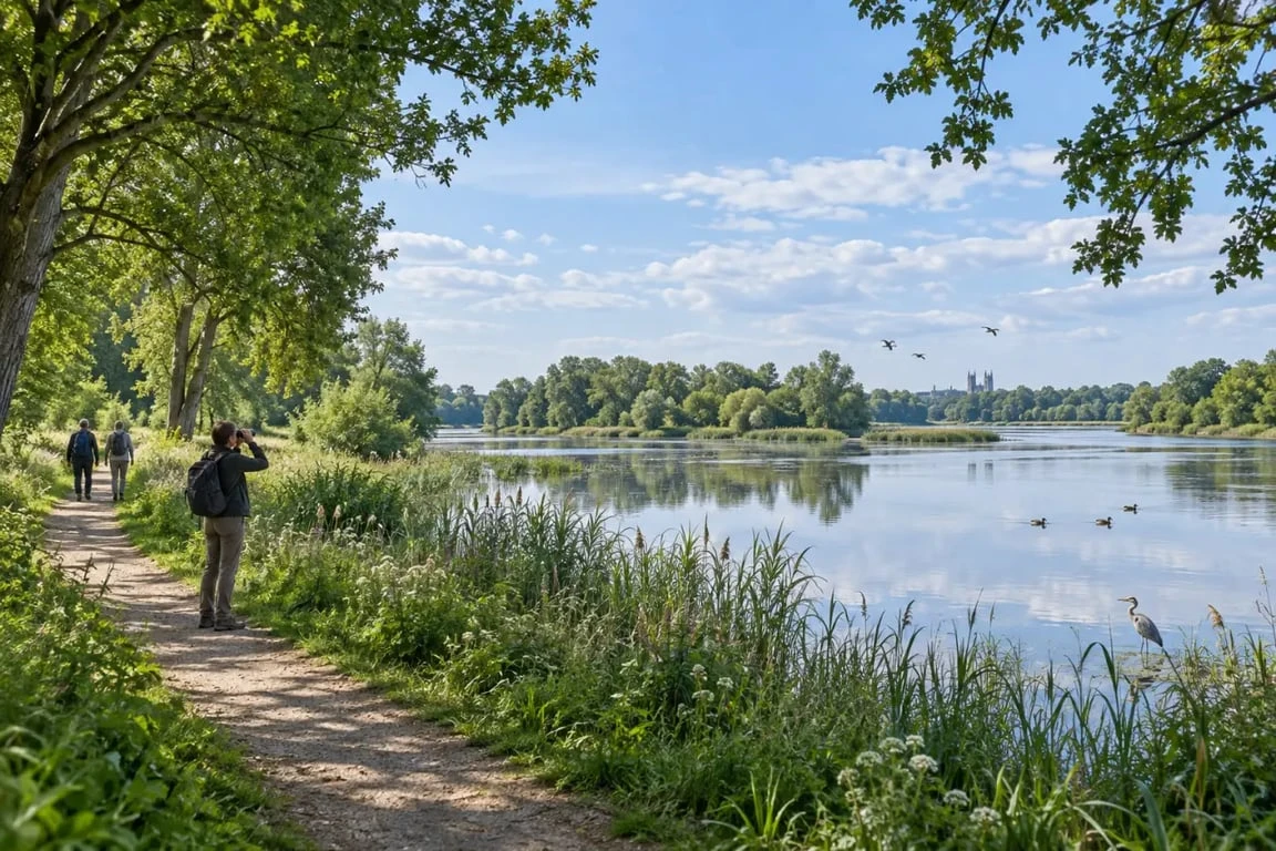 Balade bord de Loire à Orléans au parc de Loire et sur l’île Charlemagne