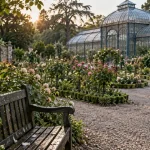 Jardin des plantes Orléans : roseraie et grande serre historique