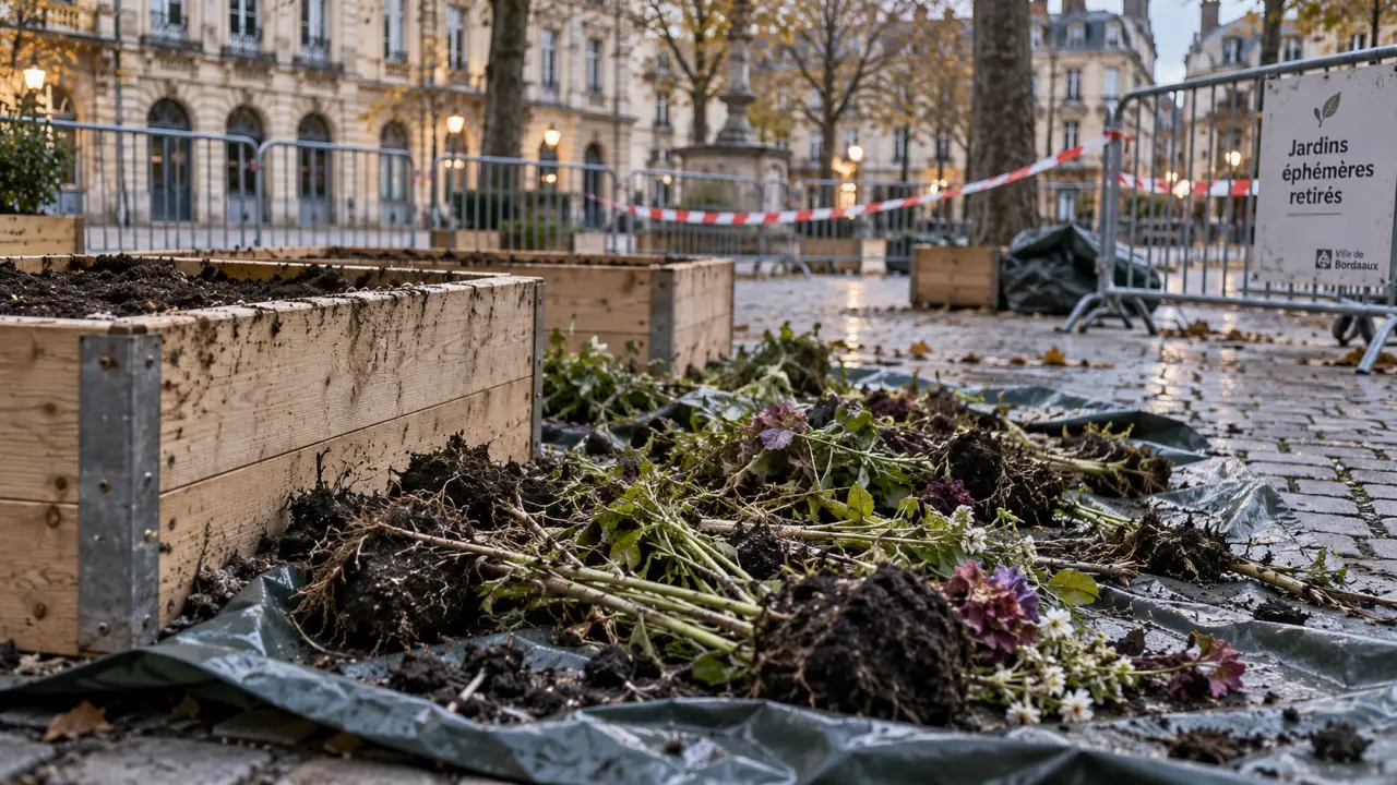 À Orléans, les jardins éphémères retirés avant les manifestations du week-end