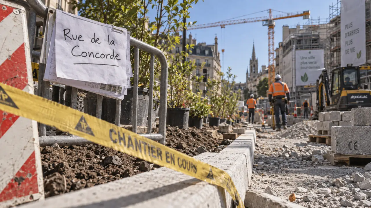Orléans : le chantier de la rue de la Concorde progresse avec de l'avance