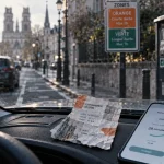 Parking gratuit orléans : ticket et zone orange sur pare-brise