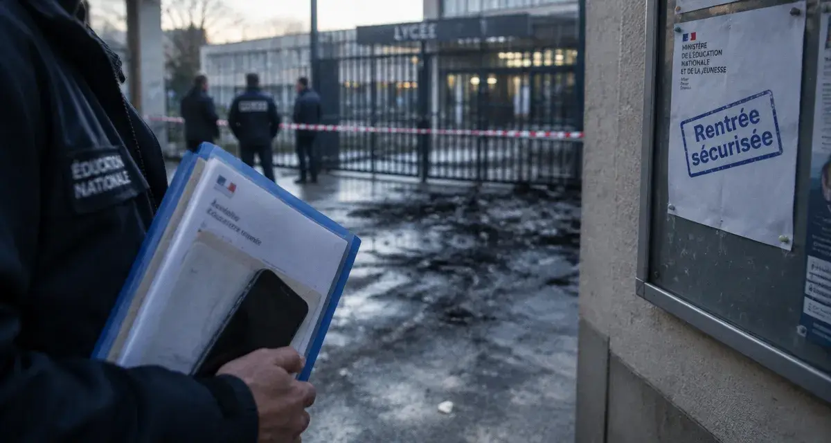 Le recteur de Tours-Orléans auprès des lycées touchés à Tours