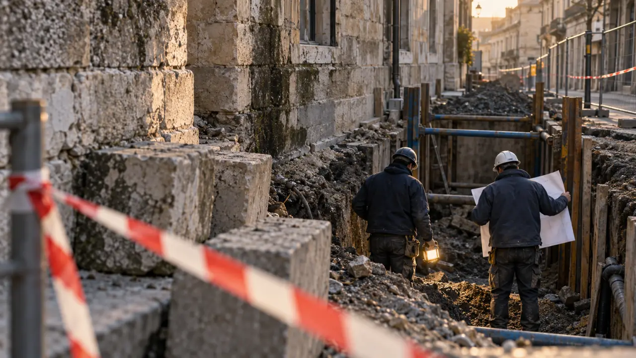 Rue de Bourgogne à Orléans : la consolidation du sous-sol touche à sa fin